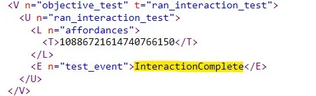 An Objective Test with InteractionComplete highlighted